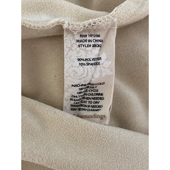 Soft Surroundings Maddox Ultra Soft Tunic Top, Soft Taupe Women's Size L - Picture 5 of 8